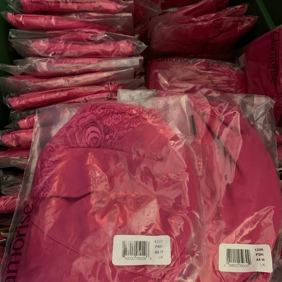 H Cup Bras 42H 44H 46H 48H Hot! Pink Underwire Wonderwire Front-Close Front-Hook - Picture 17 of 17